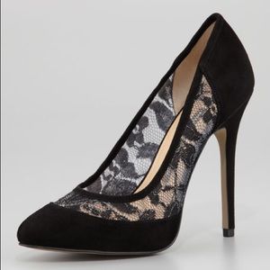 French Connection Cybil Suede Lace Pumps